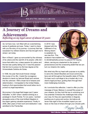 Cover of the Brunelli Law, P.A. — June 2023 newsletter